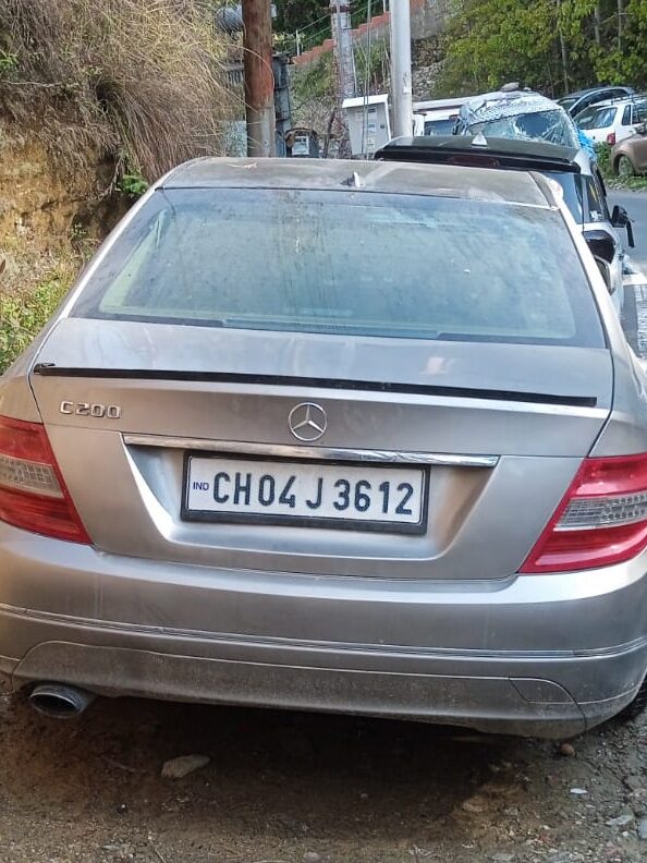 Mercedes C200 ( CH04J3612 ) that has been  used to bring Heroine and spread around Shimla
